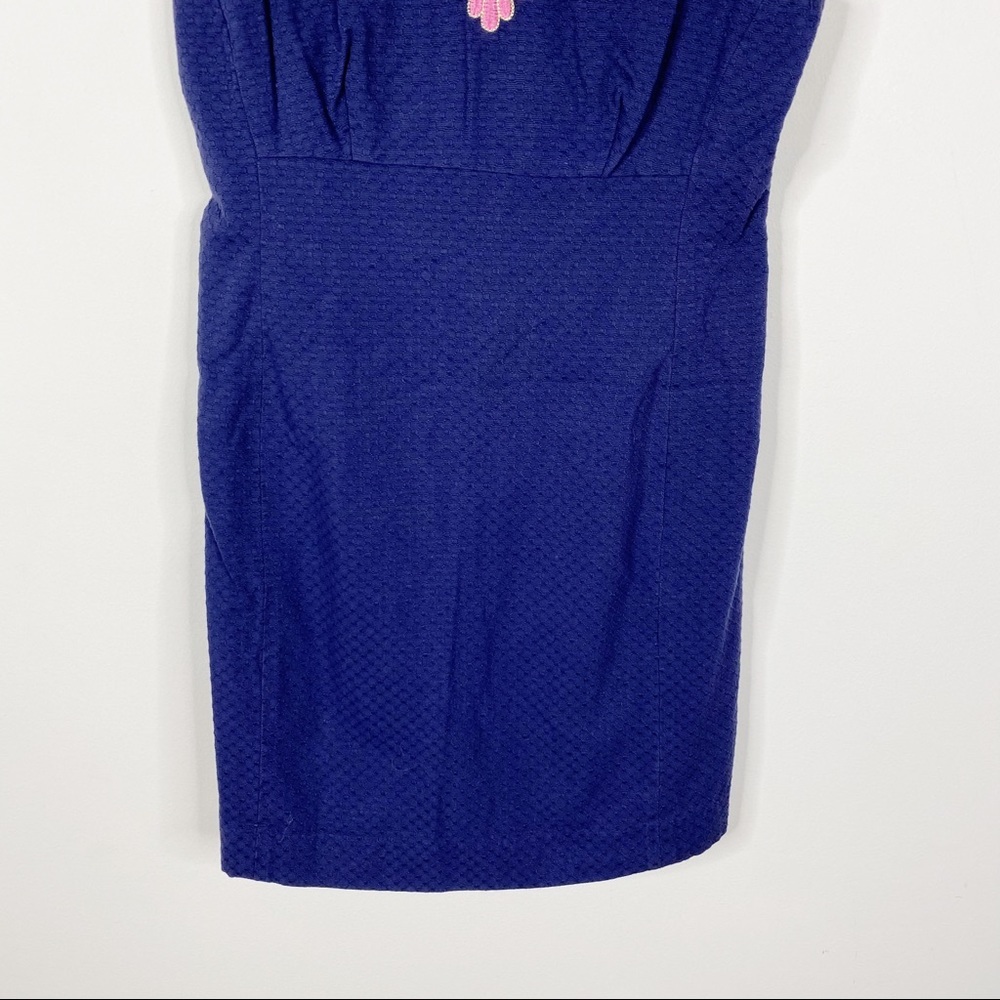 Lilly Pulitzer Allura Navy Embroider Sheath Dress - Picture 3 of 8